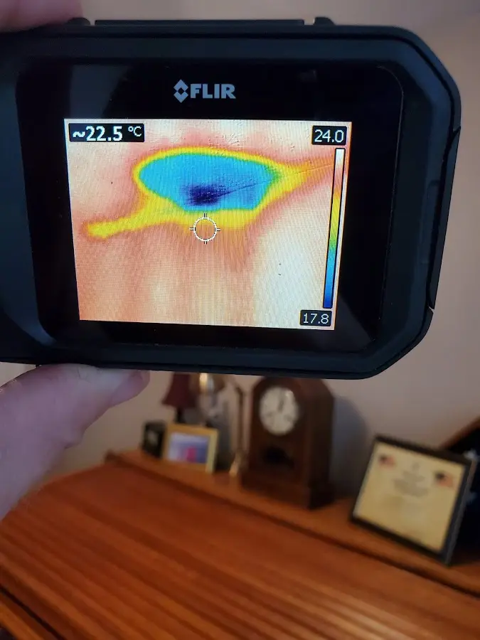 Thermal imaging inspection for water damage in Acton