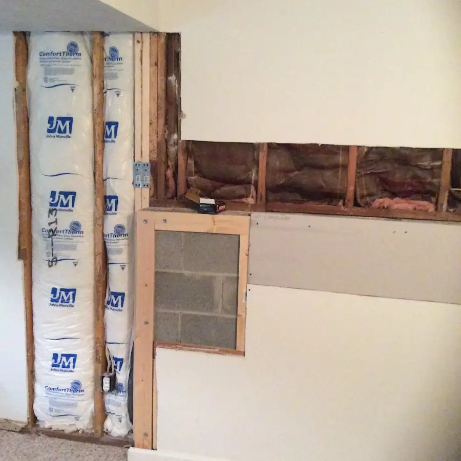 Wall insulation replacement during Odor Removal & Deodorization in Acton